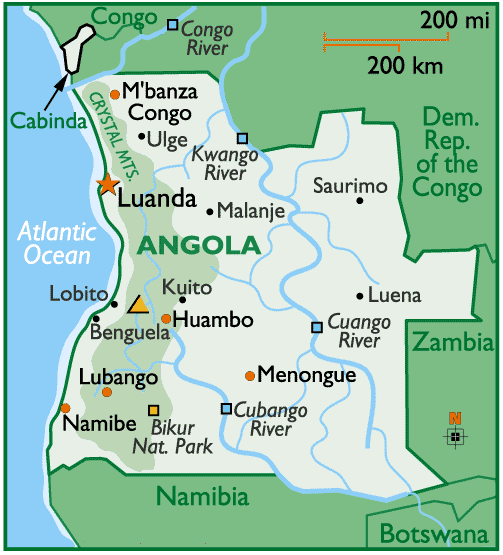 Huambo Map